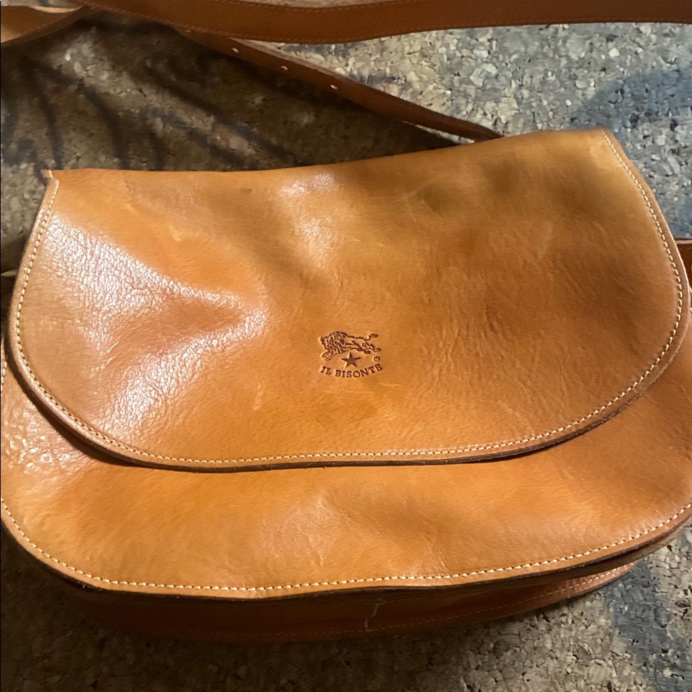Tan Leather Crossbody Bag